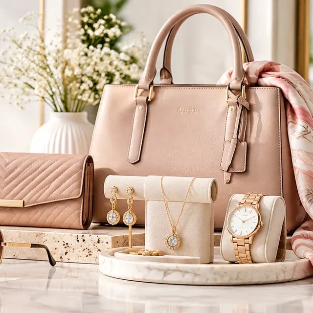 Carefully styled fashion accessories